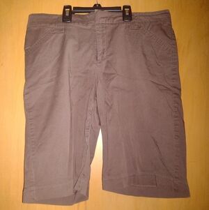 Lee Dark Brown Bermuda Shorts Size 12 Petite